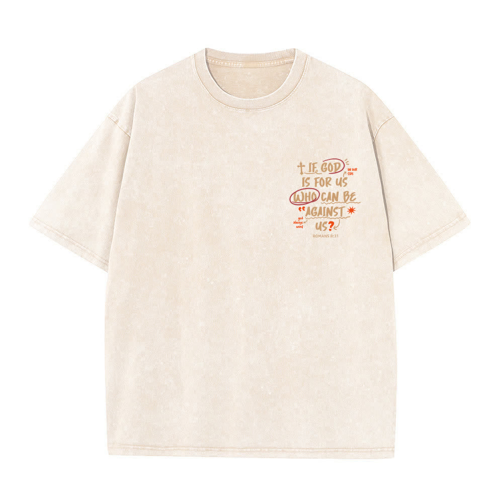 Christianartworkshop Se Dio è con noi T-shirt Boxy Washed - image 2