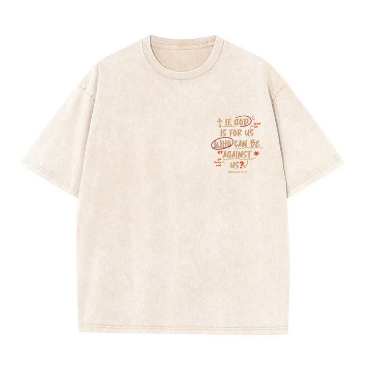 Christianartworkshop Se Dio è con noi T-shirt Boxy Washed - image 2