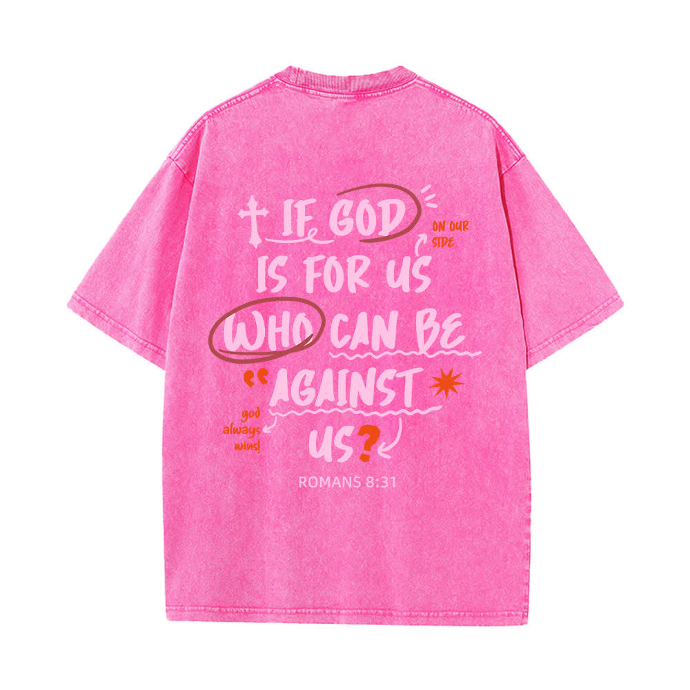 Christianartworkshop Se Dio è con noi T-shirt Boxy Washed - image 25