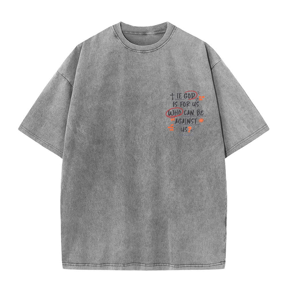 Christianartworkshop Se Dio è con noi T-shirt Boxy Washed - image 14