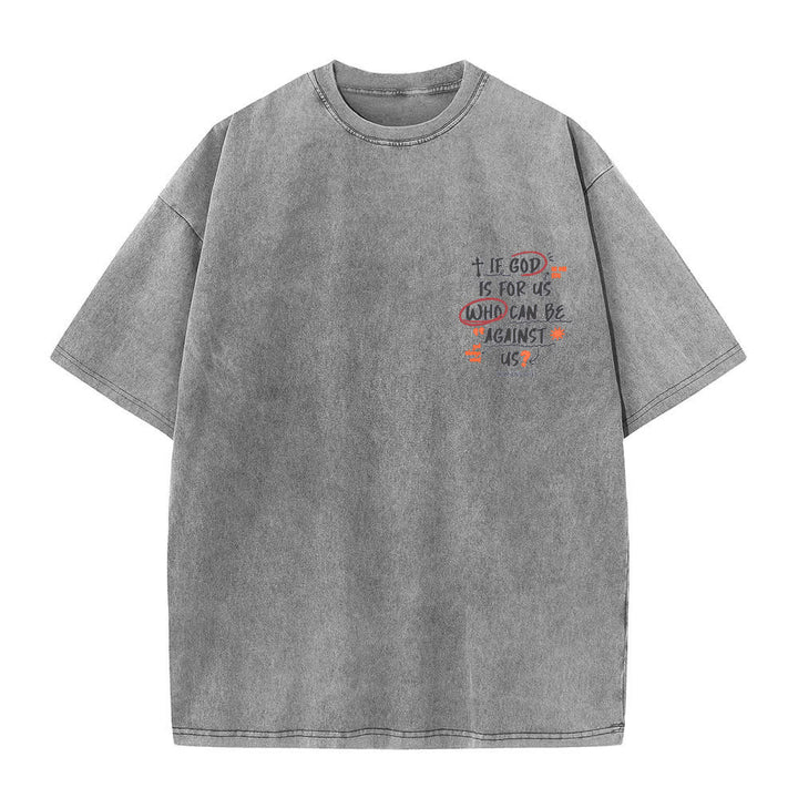 Christianartworkshop Se Dio è con noi T-shirt Boxy Washed - image 14