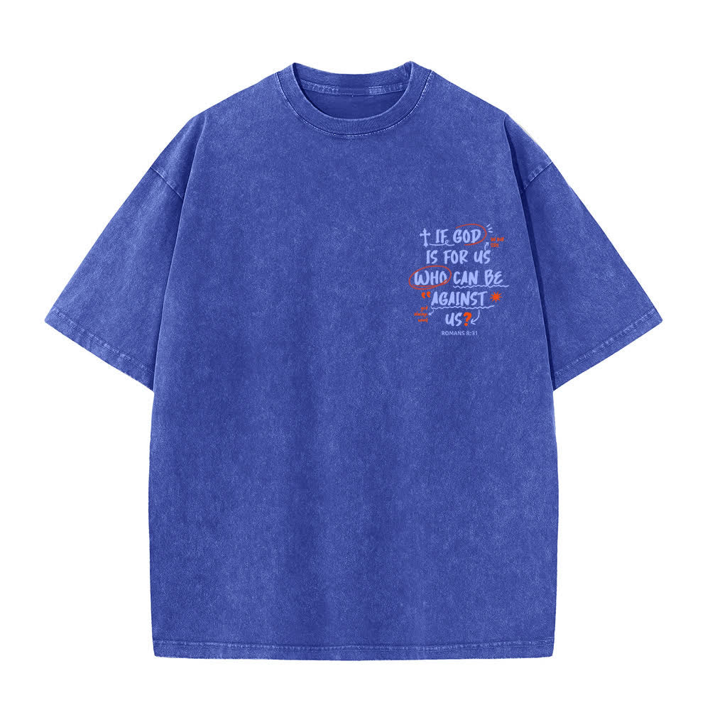 Christianartworkshop Se Dio è con noi T-shirt Boxy Washed - image 20