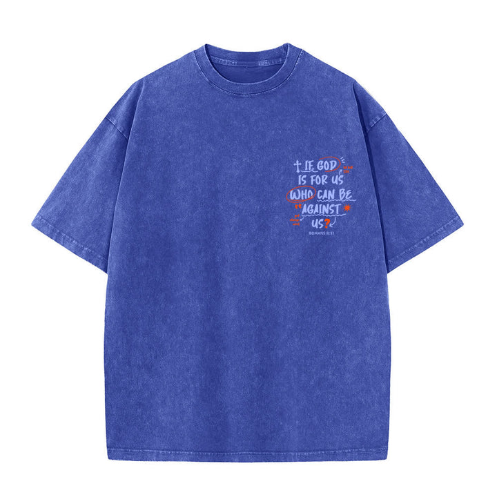 Christianartworkshop Se Dio è con noi T-shirt Boxy Washed - image 20