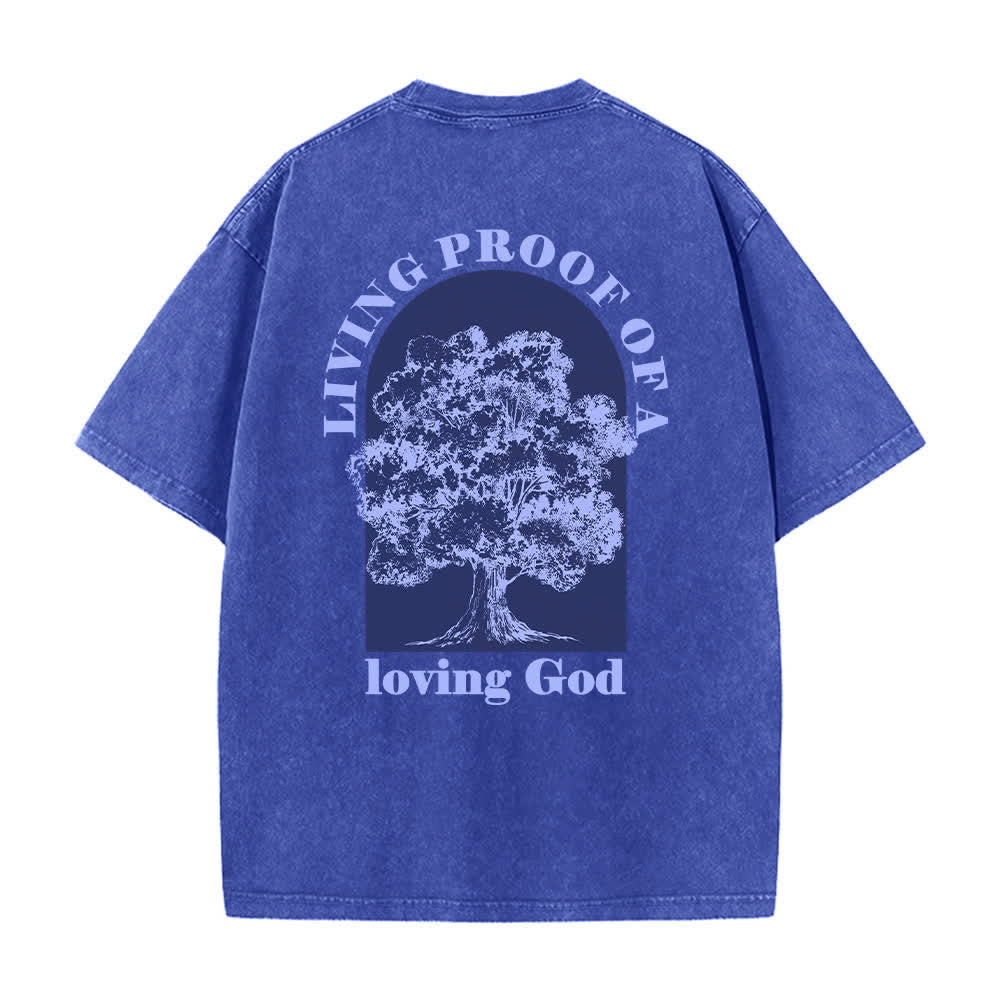Christianartworkshop T-shirt oversize Living Proof Tree con effetto lavato - image 19