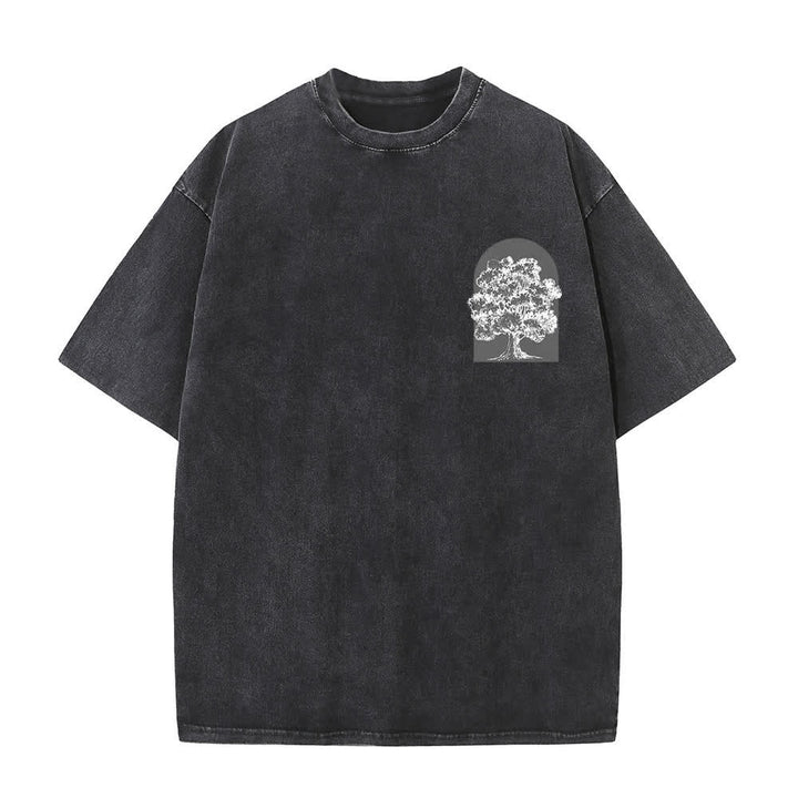 Christianartworkshop T-shirt oversize Living Proof Tree con effetto lavato - image 8