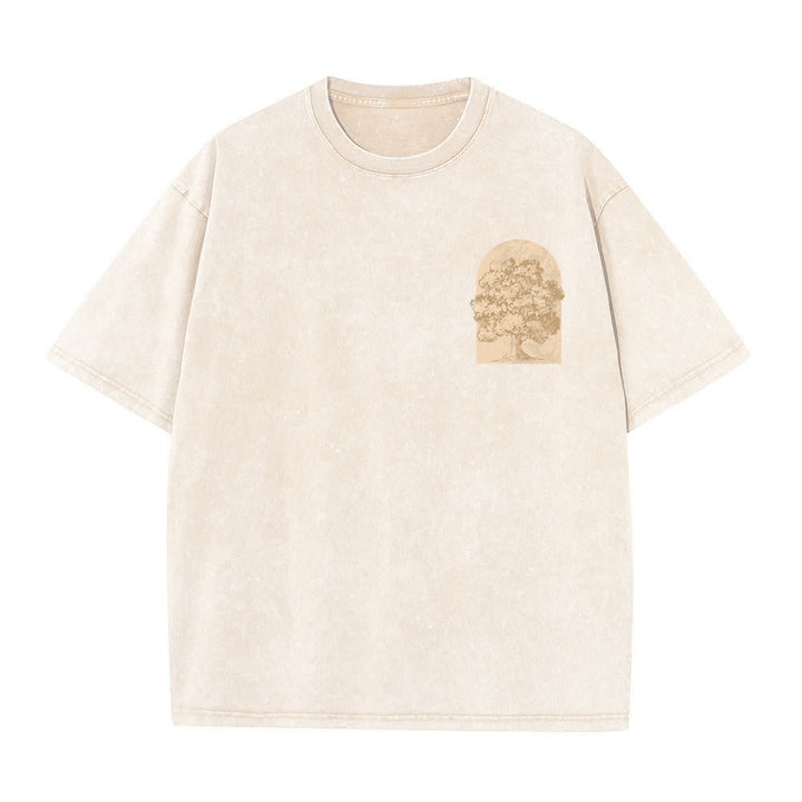 Christianartworkshop T-shirt oversize Living Proof Tree con effetto lavato - image 5