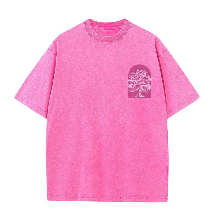 Christianartworkshop T-shirt oversize Living Proof Tree con effetto lavato - image 26