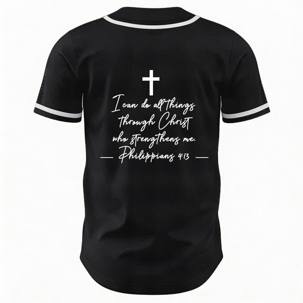 Christianartworkshop Gesù Cristo 33 Maglia da baseball azzurra - image 9