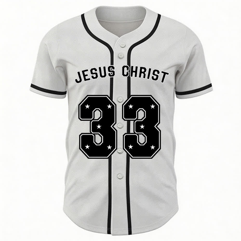 Christianartworkshop Gesù Cristo 33 Maglia da baseball azzurra - image 15