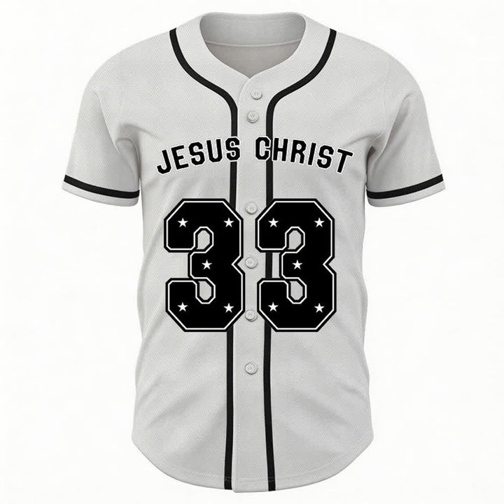 Christianartworkshop Gesù Cristo 33 Maglia da baseball azzurra - image 15