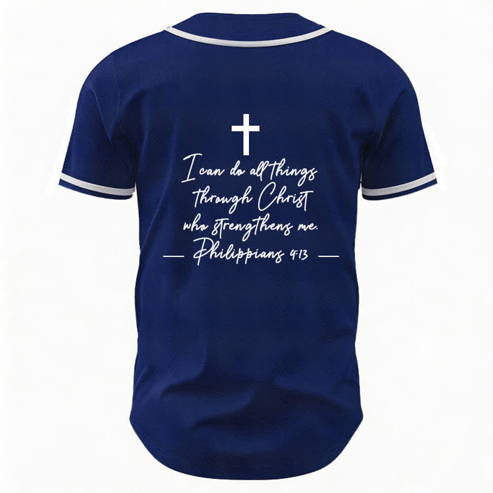 Christianartworkshop Gesù Cristo 33 Maglia da baseball azzurra - image 51