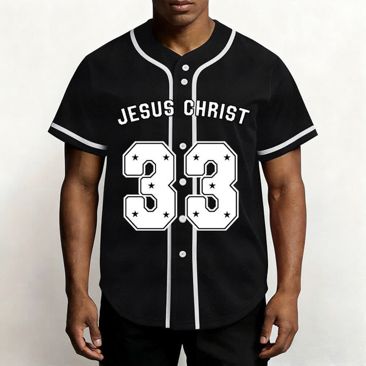 Christianartworkshop Gesù Cristo 33 Maglia da baseball azzurra - image 12