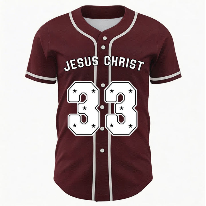 Christianartworkshop Gesù Cristo 33 Maglia da baseball azzurra - image 29