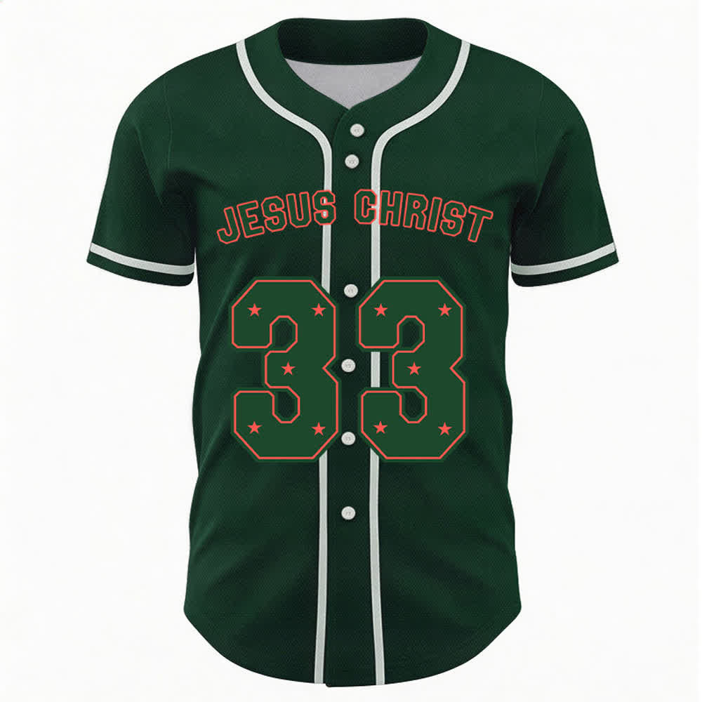 Christianartworkshop Gesù Cristo 33 Maglia da baseball azzurra - image 36