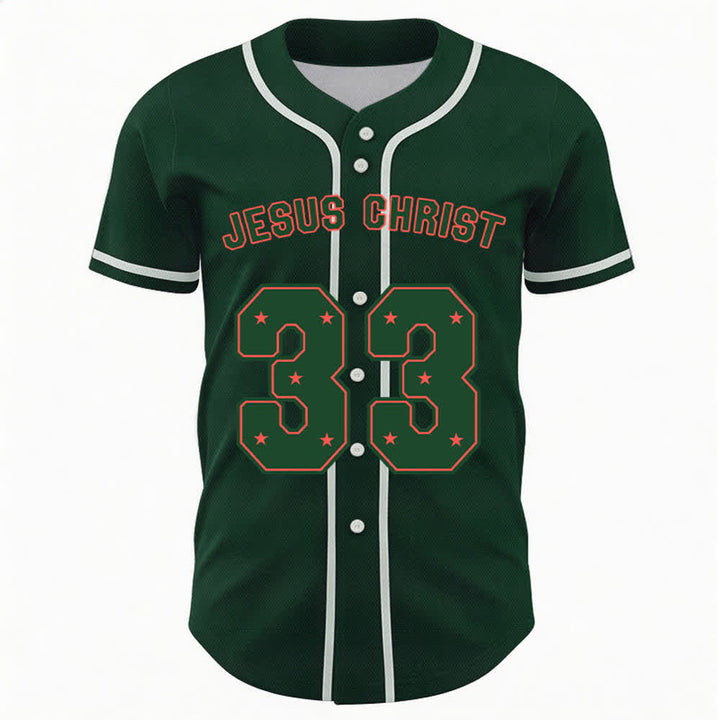 Christianartworkshop Gesù Cristo 33 Maglia da baseball azzurra - image 36