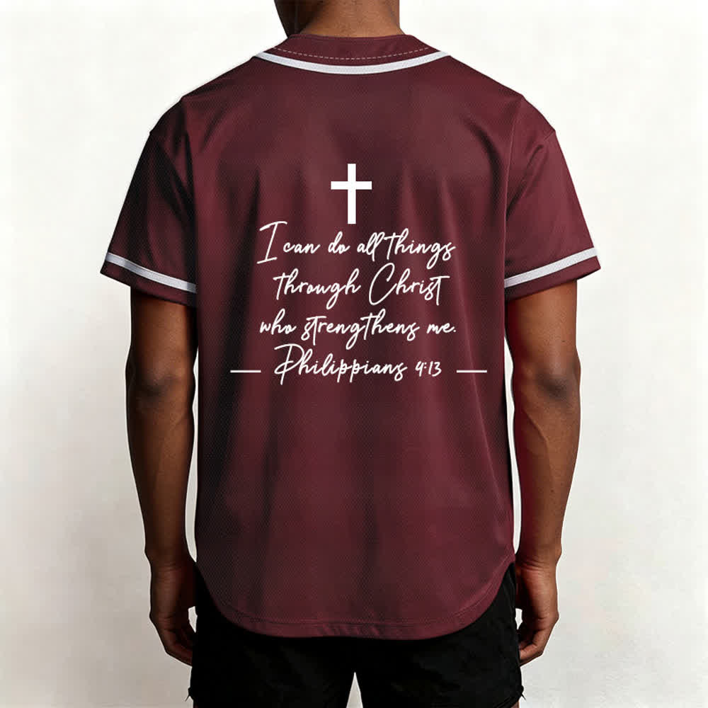 Christianartworkshop Gesù Cristo 33 Maglia da baseball azzurra - image 34