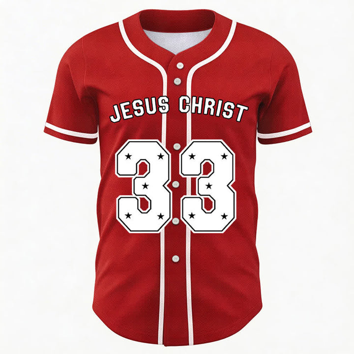 Christianartworkshop Gesù Cristo 33 Maglia da baseball azzurra - image 43