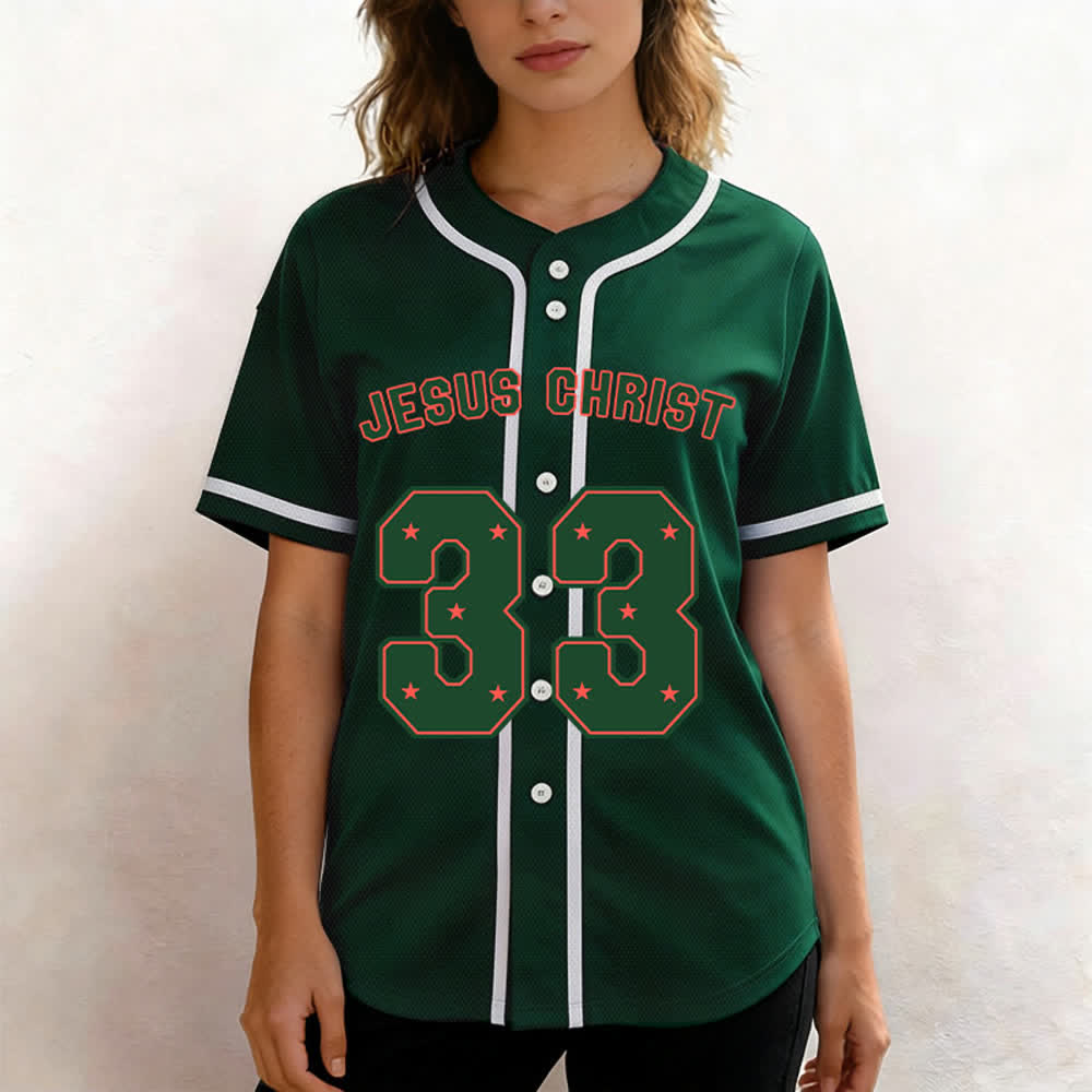 Christianartworkshop Gesù Cristo 33 Maglia da baseball azzurra - image 38