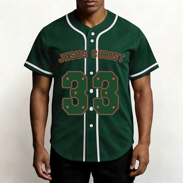 Christianartworkshop Gesù Cristo 33 Maglia da baseball azzurra - image 40