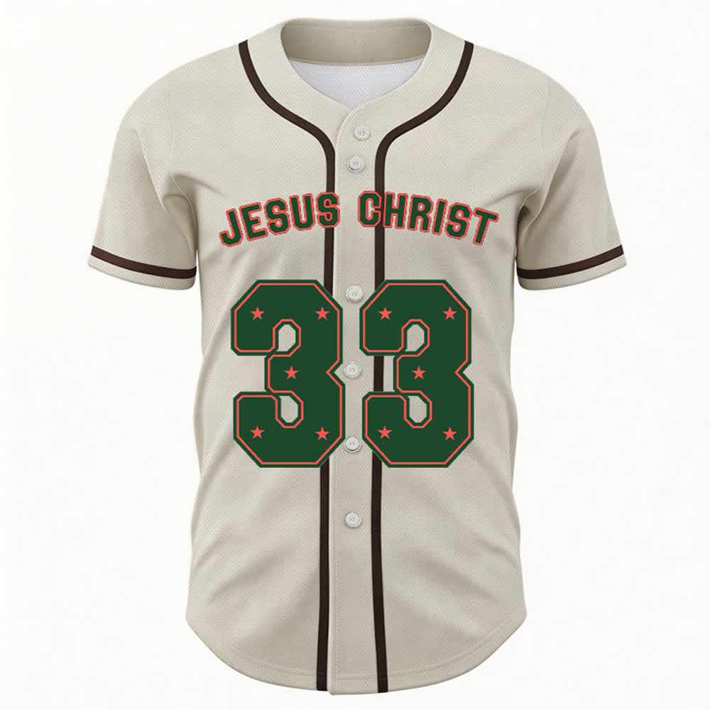 Christianartworkshop Gesù Cristo 33 Maglia da baseball azzurra - image 22