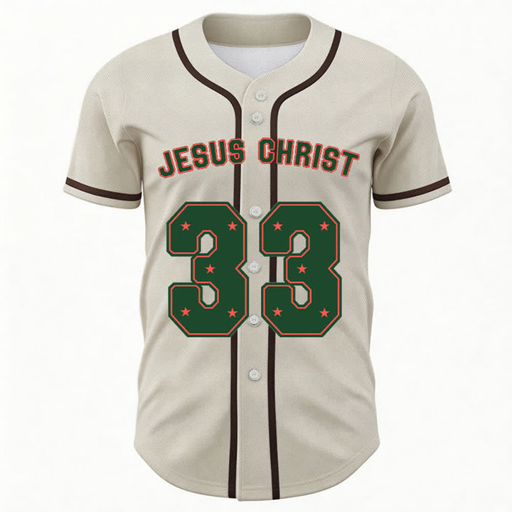 Christianartworkshop Gesù Cristo 33 Maglia da baseball azzurra - image 22