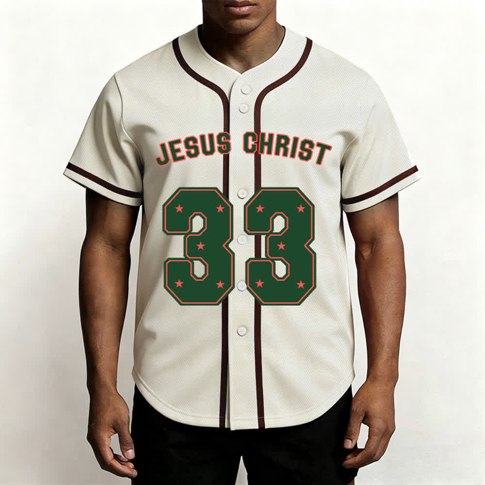 Christianartworkshop Gesù Cristo 33 Maglia da baseball azzurra - image 26