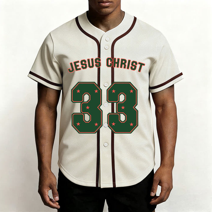 Christianartworkshop Gesù Cristo 33 Maglia da baseball azzurra - image 26