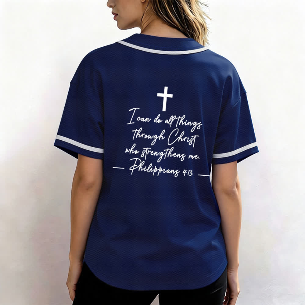 Christianartworkshop Gesù Cristo 33 Maglia da baseball azzurra - image 53