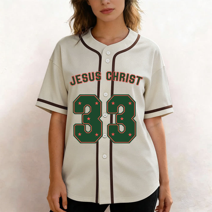 Christianartworkshop Gesù Cristo 33 Maglia da baseball azzurra - image 24