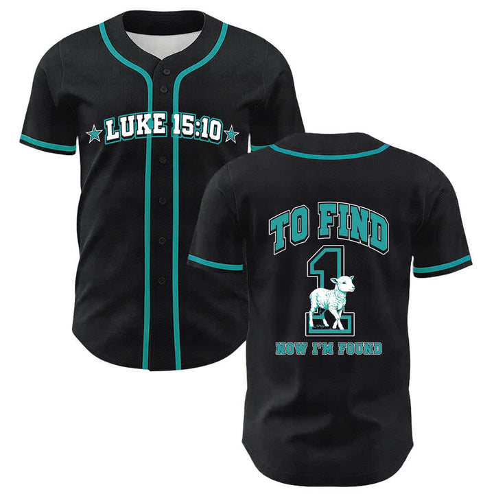 Christianartworkshop Luca 15:10 Maglia da baseball con pecora trovata - Lago Blu - 5XL - image 9