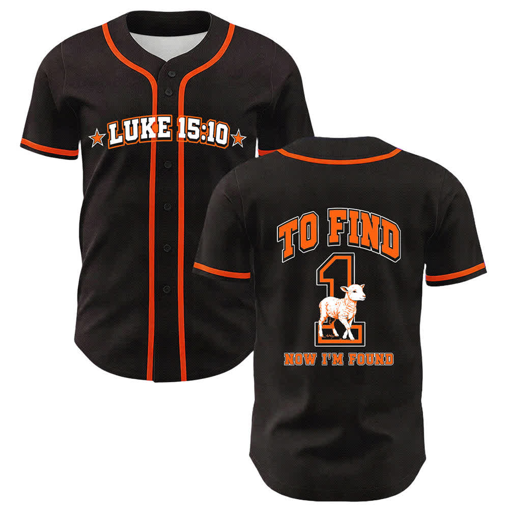 Christianartworkshop Luca 15:10 Maglia da baseball con pecora trovata - Arancia - 5XL - image 18