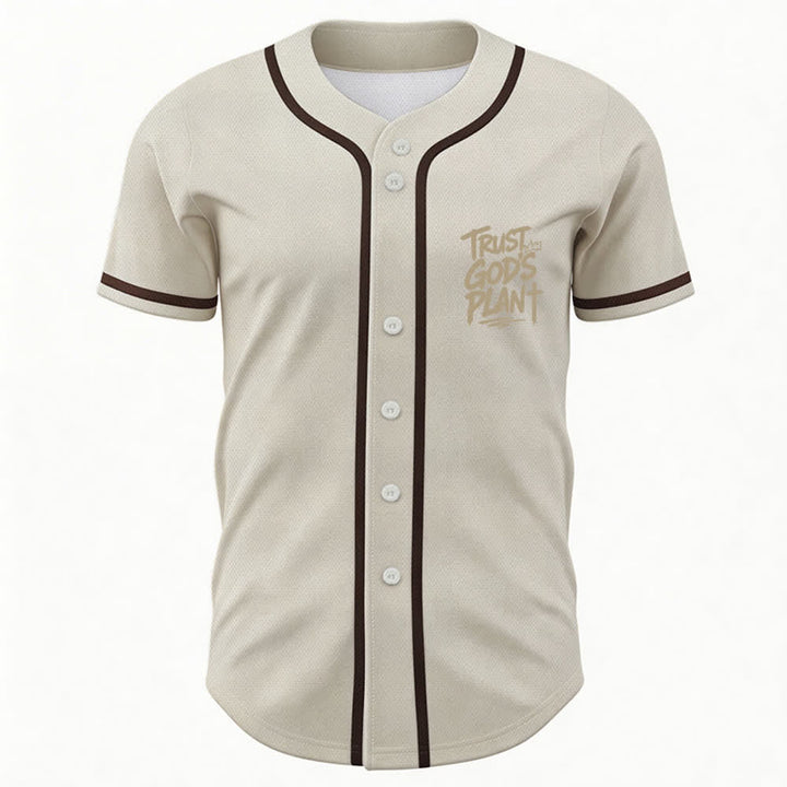 Christianartworkshop Affidati al piano di Dio Maglia da baseball con bottoni - image 23