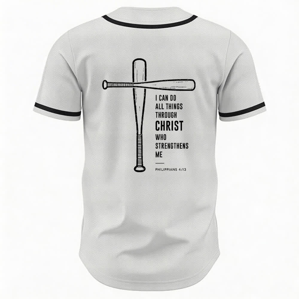 Christianartworkshop Maglia da baseball "Posso fare ogni cosa in Cristo" - image 8