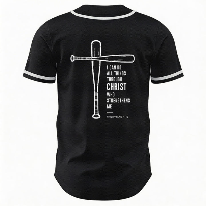 Christianartworkshop Maglia da baseball "Posso fare ogni cosa in Cristo" - image 1