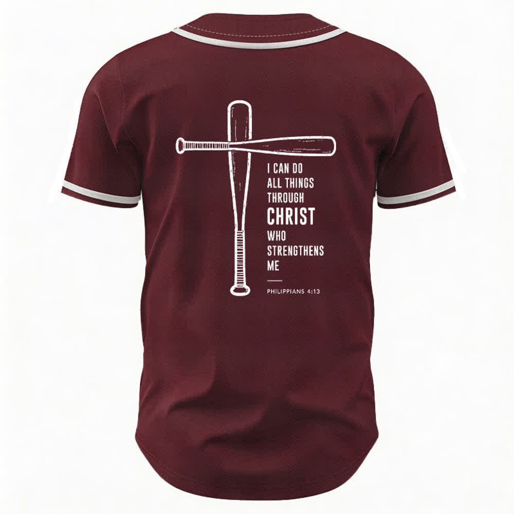 Christianartworkshop Maglia da baseball "Posso fare ogni cosa in Cristo" - image 15