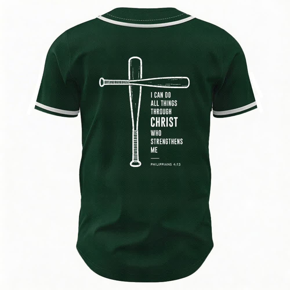 Christianartworkshop Maglia da baseball "Posso fare ogni cosa in Cristo" - image 22