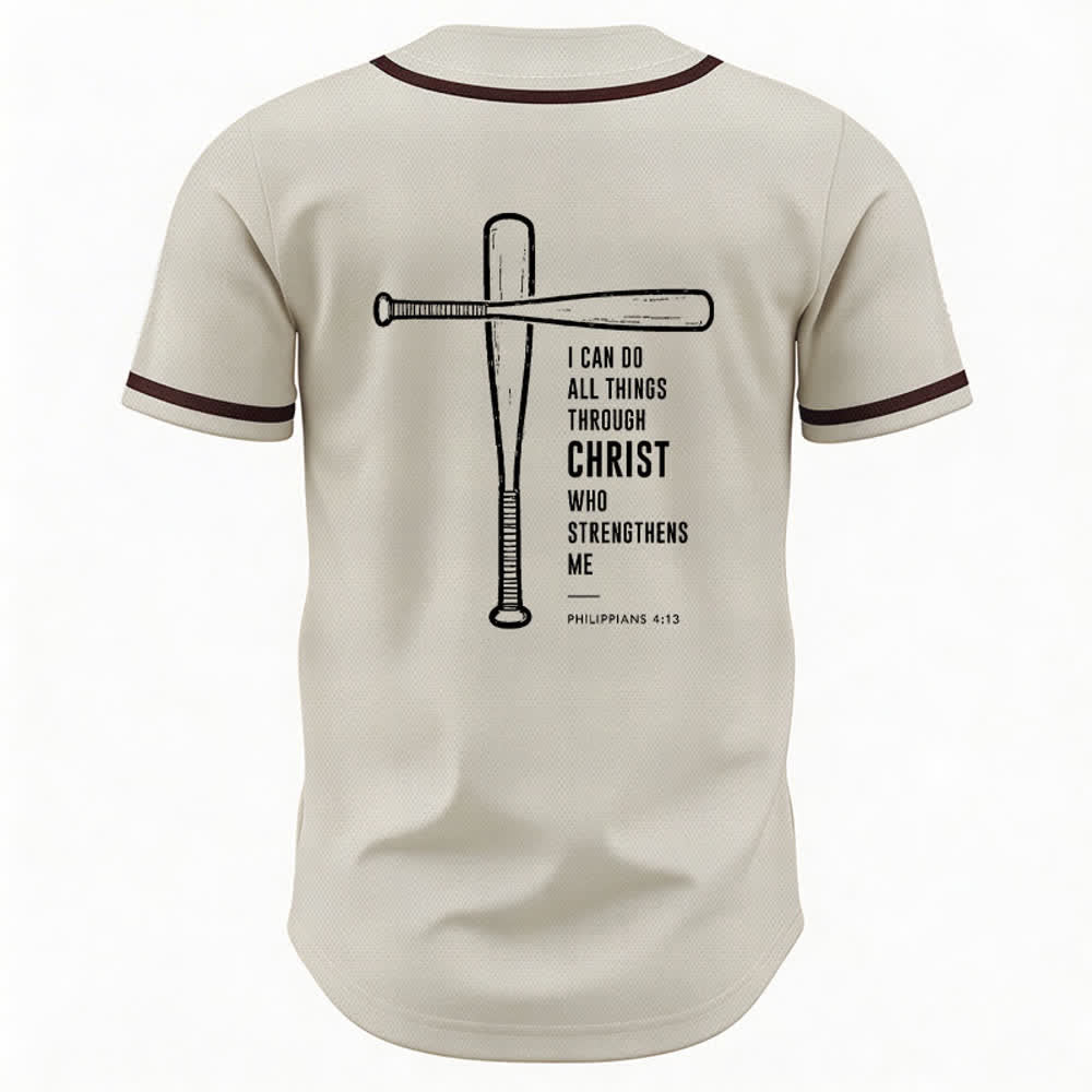 Christianartworkshop Maglia da baseball "Posso fare ogni cosa in Cristo" - image 29