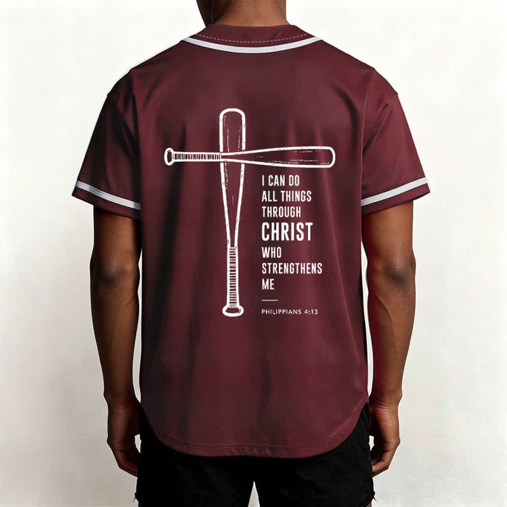 Christianartworkshop Maglia da baseball "Posso fare ogni cosa in Cristo" - image 19