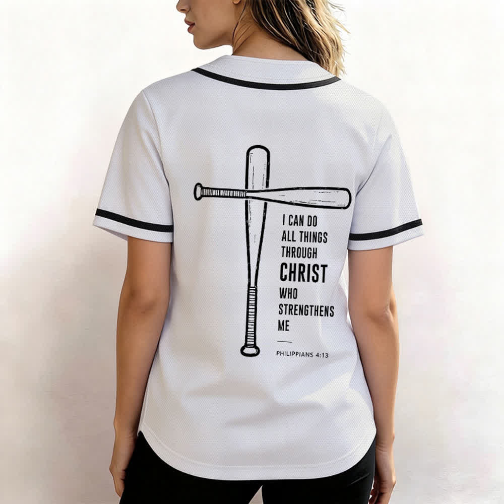 Christianartworkshop Maglia da baseball "Posso fare ogni cosa in Cristo" - image 10