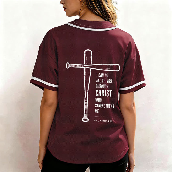 Christianartworkshop Maglia da baseball "Posso fare ogni cosa in Cristo" - image 17