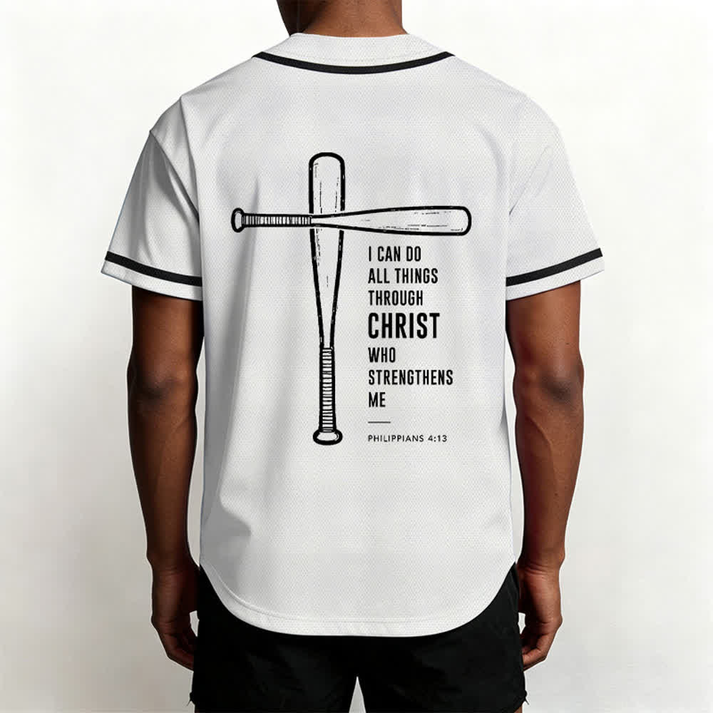 Christianartworkshop Maglia da baseball "Posso fare ogni cosa in Cristo" - image 12