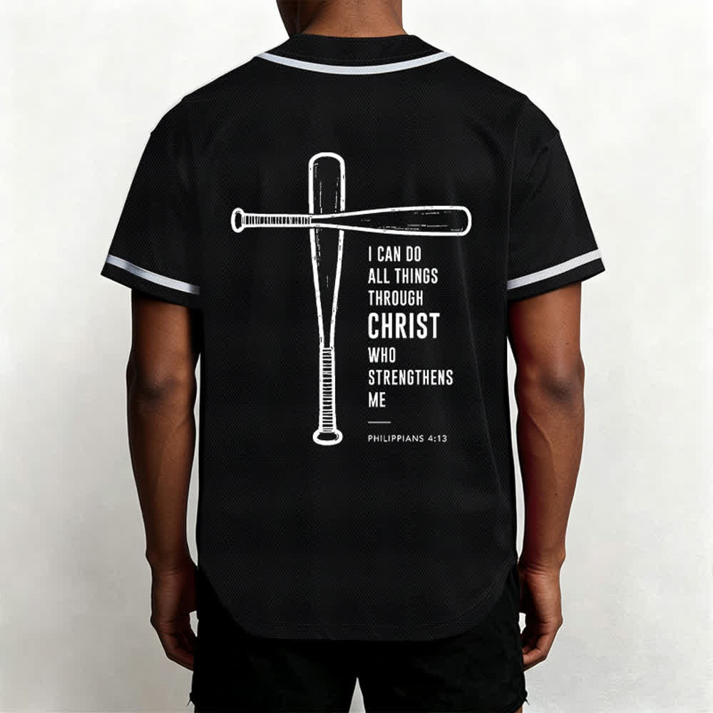 Christianartworkshop Maglia da baseball "Posso fare ogni cosa in Cristo" - image 5