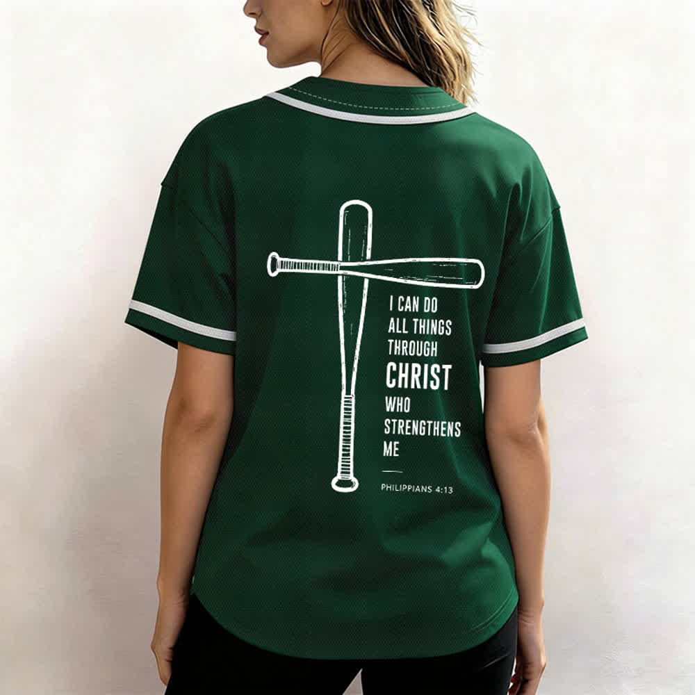 Christianartworkshop Maglia da baseball "Posso fare ogni cosa in Cristo" - image 24