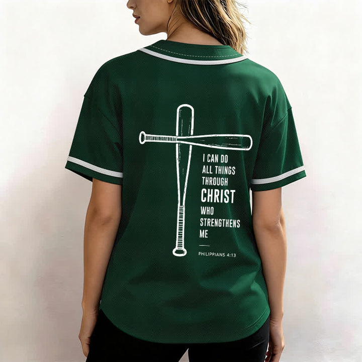 Christianartworkshop Maglia da baseball "Posso fare ogni cosa in Cristo" - image 24