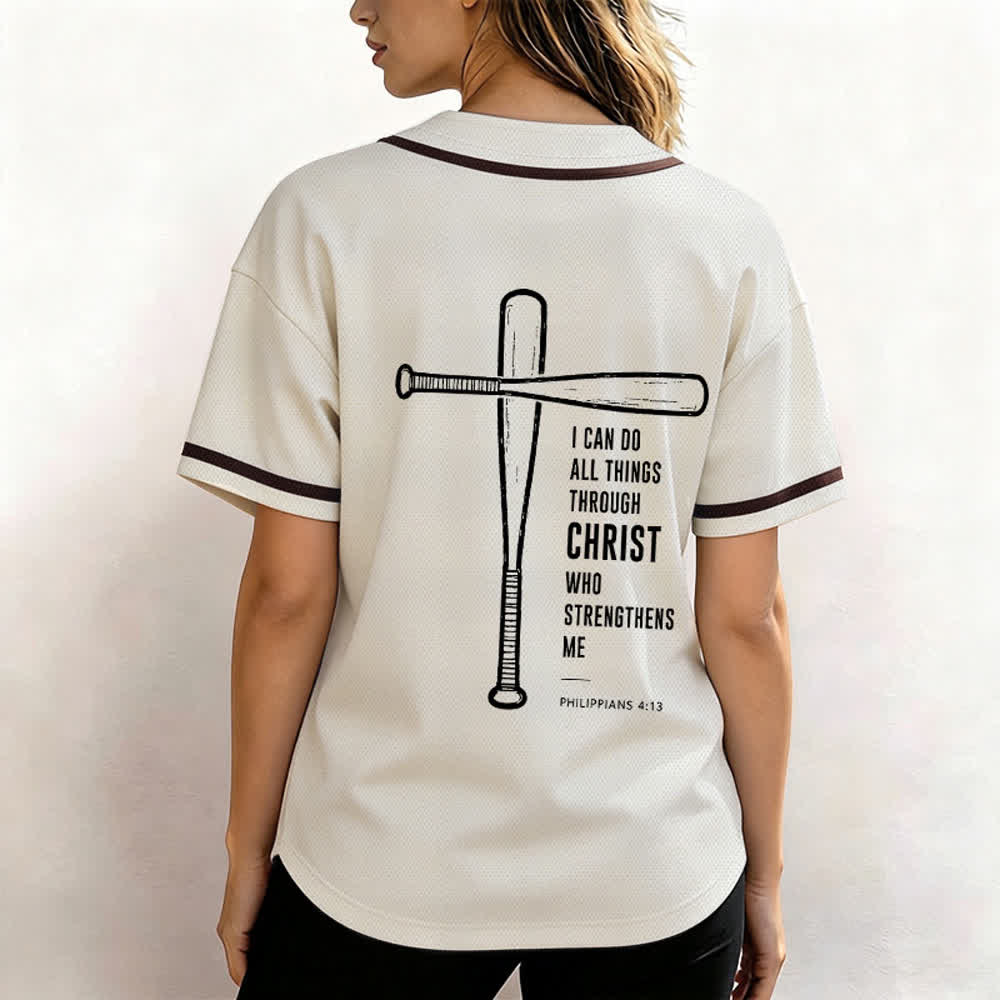 Christianartworkshop Maglia da baseball "Posso fare ogni cosa in Cristo" - image 31