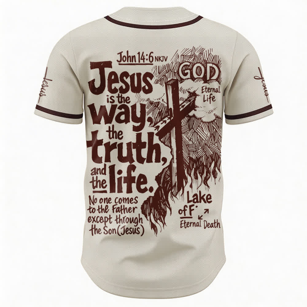 Christianartworkshop: maglia da baseball "Jesus Is The Way" - image 1