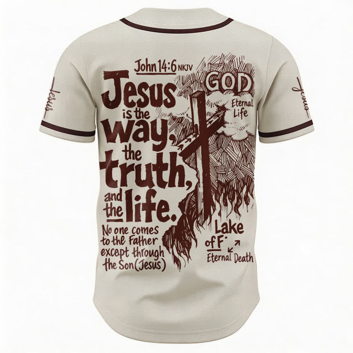Christianartworkshop: maglia da baseball "Jesus Is The Way" - image 1