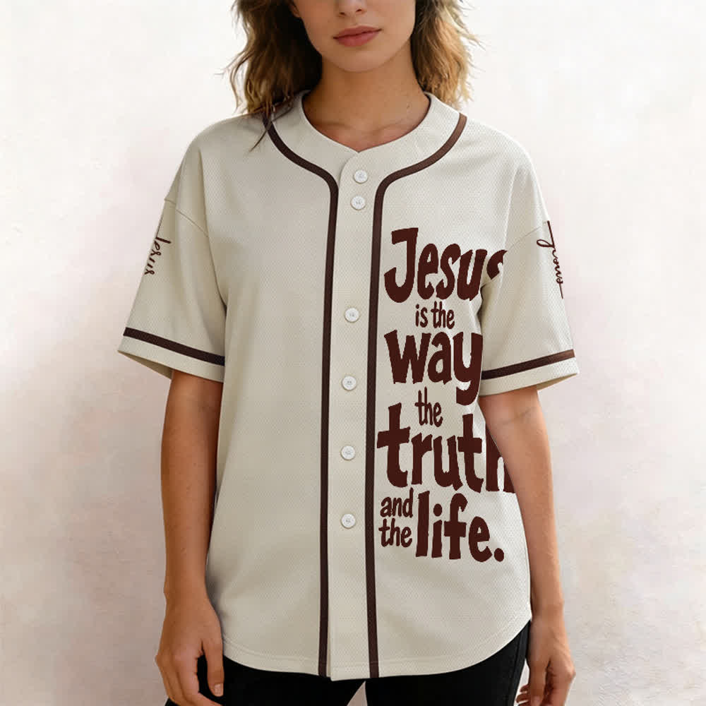 Christianartworkshop: maglia da baseball "Jesus Is The Way" - image 4