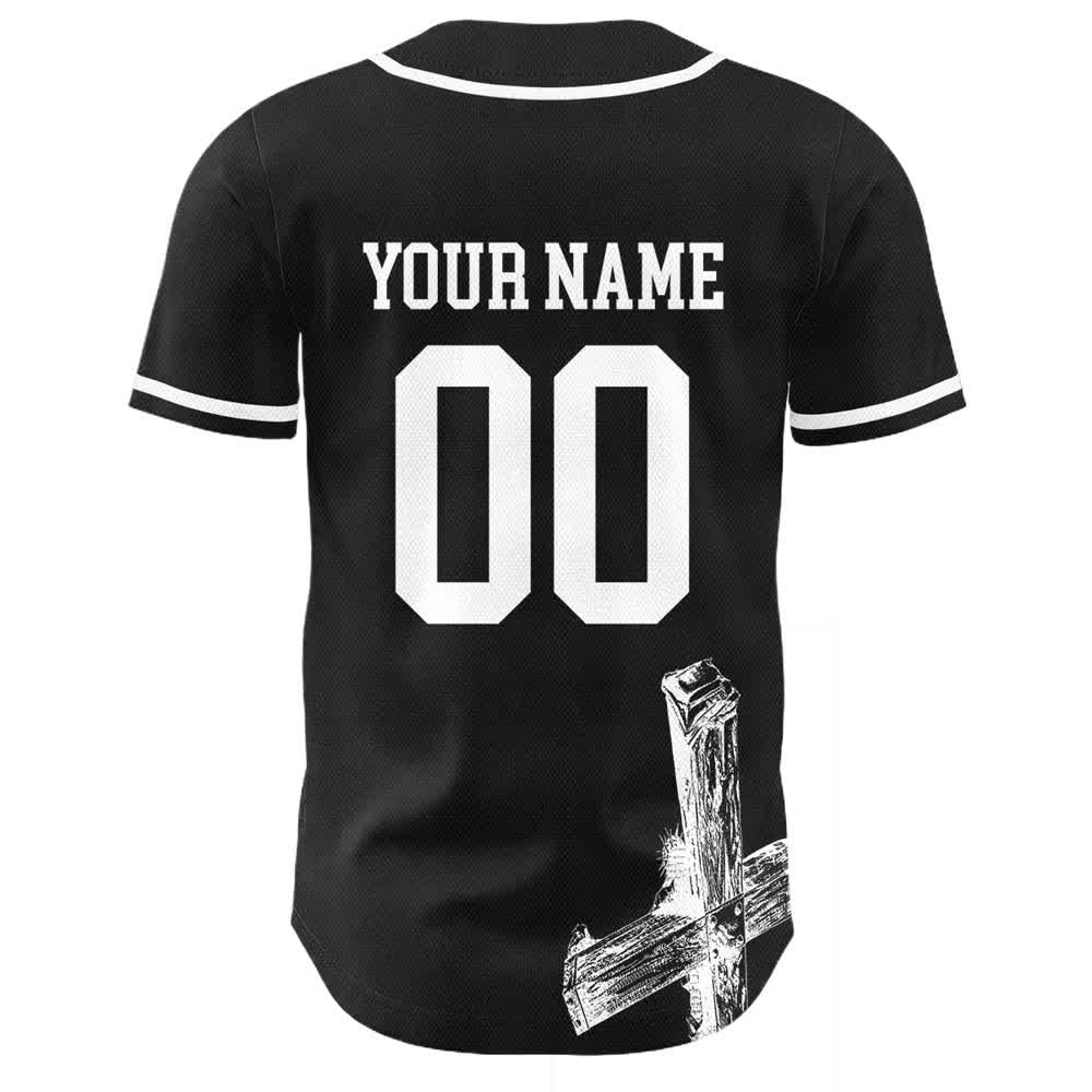 Christianartworkshop Maglia da baseball personalizzata con nome "Gesù salva" - image 13