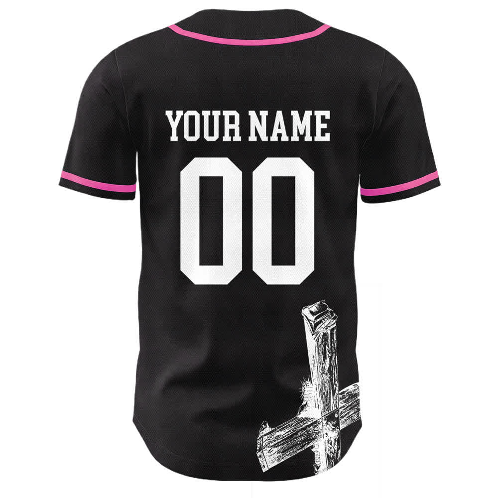 Christianartworkshop Maglia da baseball personalizzata con nome "Gesù salva" - image 25